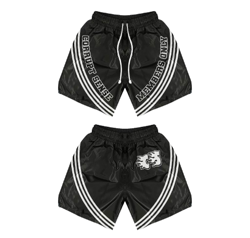 "OFF THE PLAYGROUND" SHORTS (BLACK)