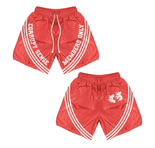 "OFF THE PLAYGROUND" SHORTS (RED)