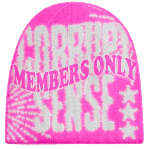 " MEMBERS ONLY" BEANIE (PINK)
