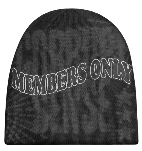 "MEMBERS ONLY" BEANIE (CHARCOAL)