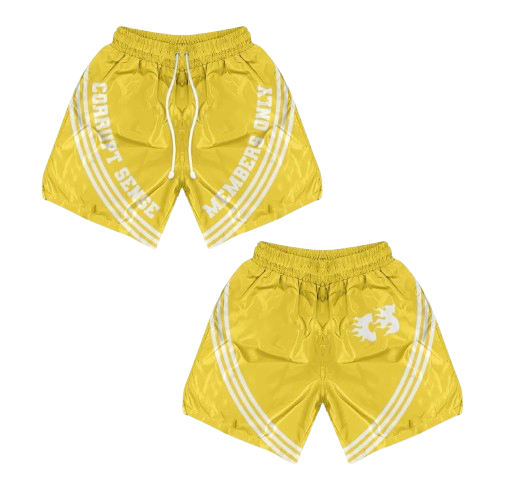 "OFF THE PLAYGROUND" SHORTS (YELLOW)