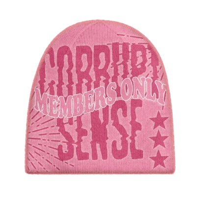 " MEMBERS ONLY" BEANIE (PINK)