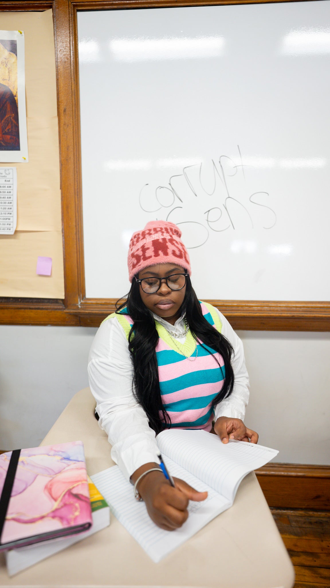 " MEMBERS ONLY" BEANIE (PINK)