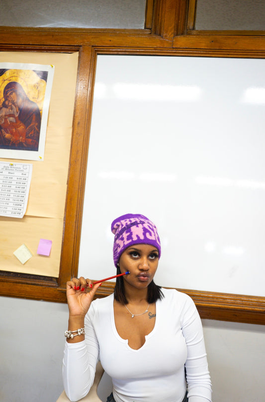 "MEMBERS ONLY" BEANIE (PURPLE)