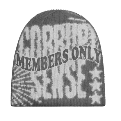 "MEMBERS ONLY" BEANIE (GREY)