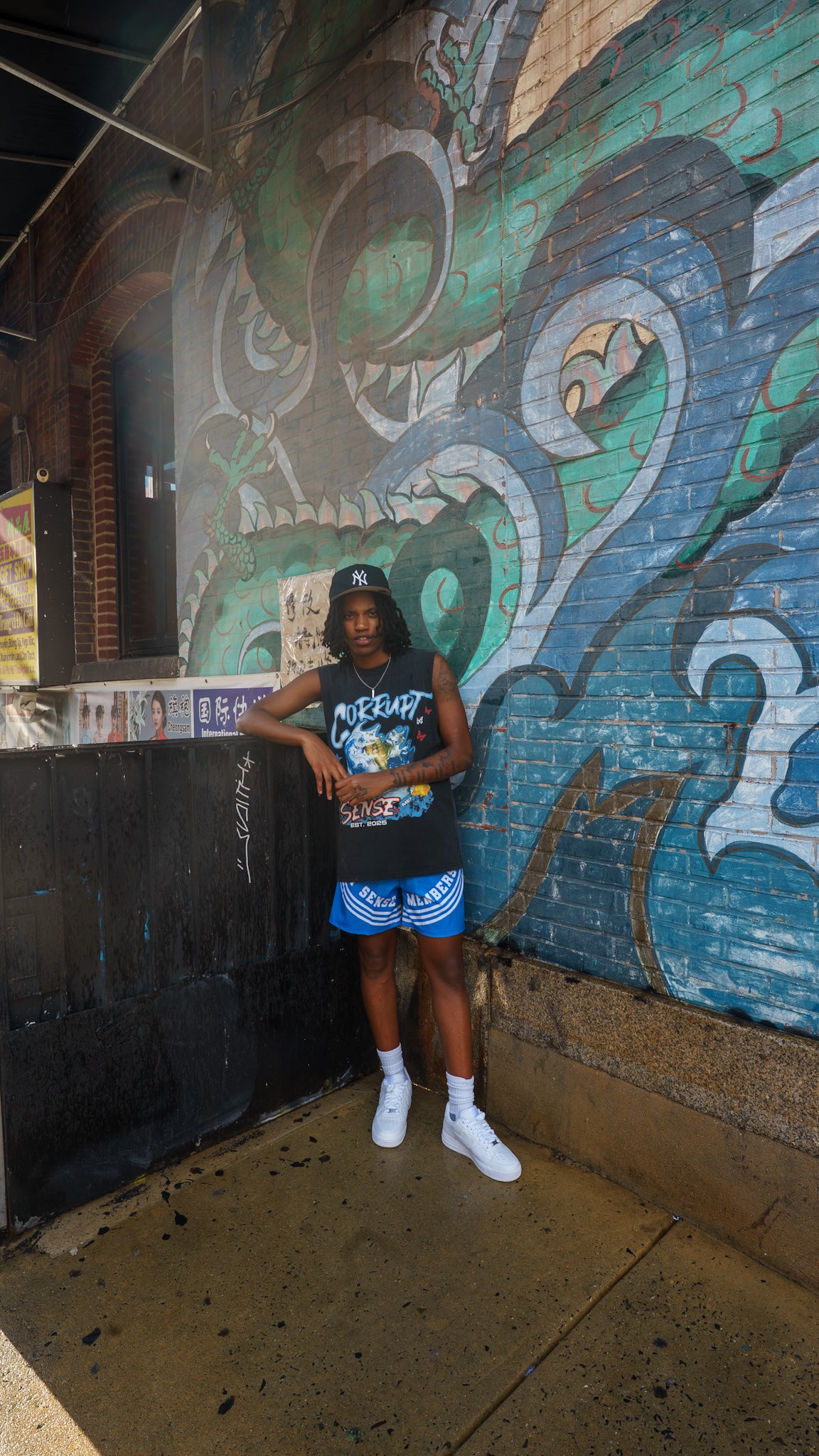 "OFF THE PLAYGROUND" SHORTS (BLUE)