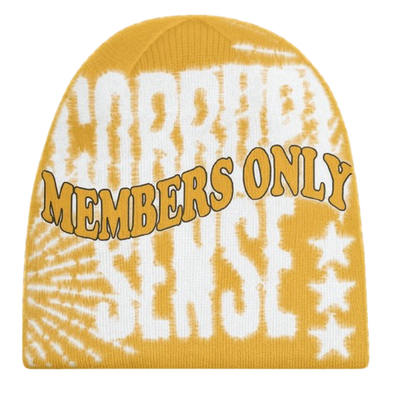 "MEMBERS ONLY" BEANIE (MUSTARD YELLOW)