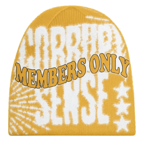 "MEMBERS ONLY" BEANIE (MUSTARD YELLOW)